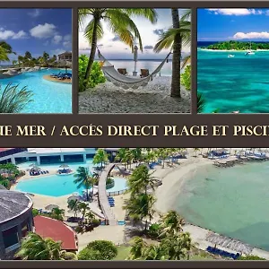  Appartement Vue Mer&accès Direct à La Avec Magnifique Piscine Guadeloupe